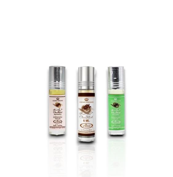 Al Rehab | Hamil Al Musk | [3 Piece] Choco Musk + Marshmallow + Pistachio Roll Oil Bundle | 10 ml Per Roll | Sweet - Chocolate & Nutty Notes