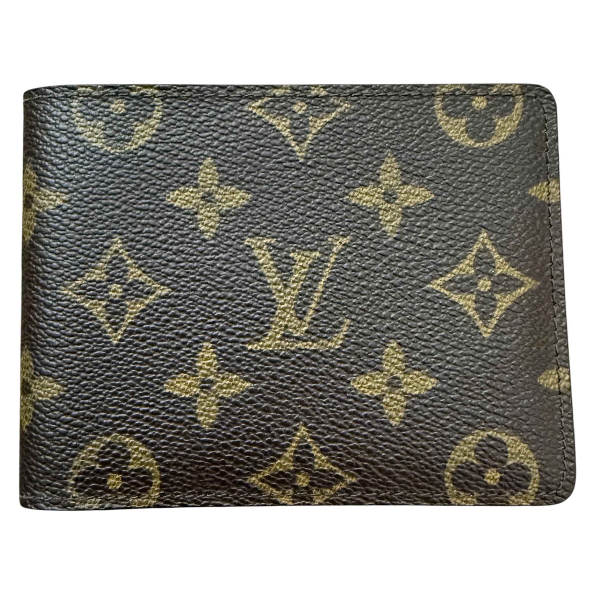 Pre-owned Louis Vuitton WALLET Small Leather Goods mens bifold monogram RA1920 authentic with COA