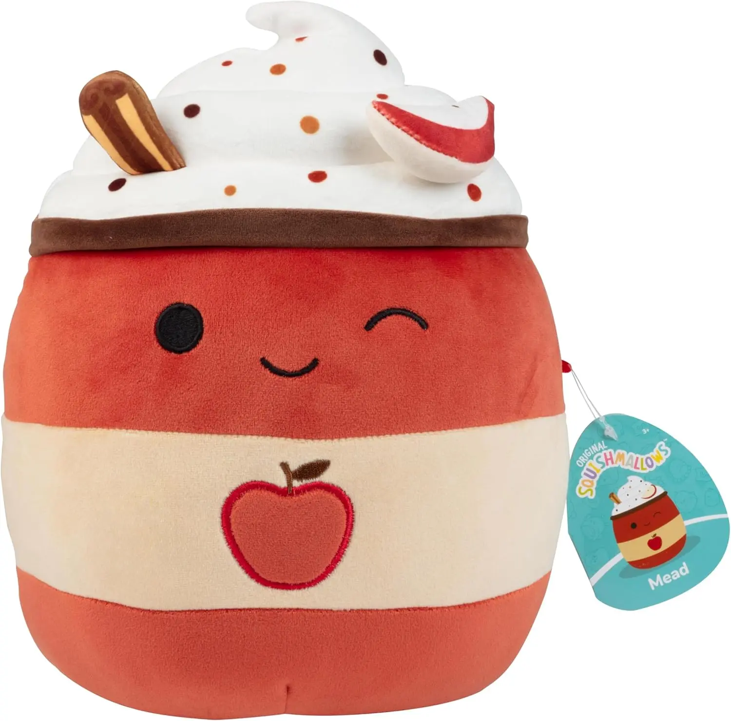Squishmallows Original 10-Inch Mead The Apple Cider - Official Jazwares Plush - Collectible Soft & Squishy Stuffed Animal Toy - Gift for Kids, Girls & Boys