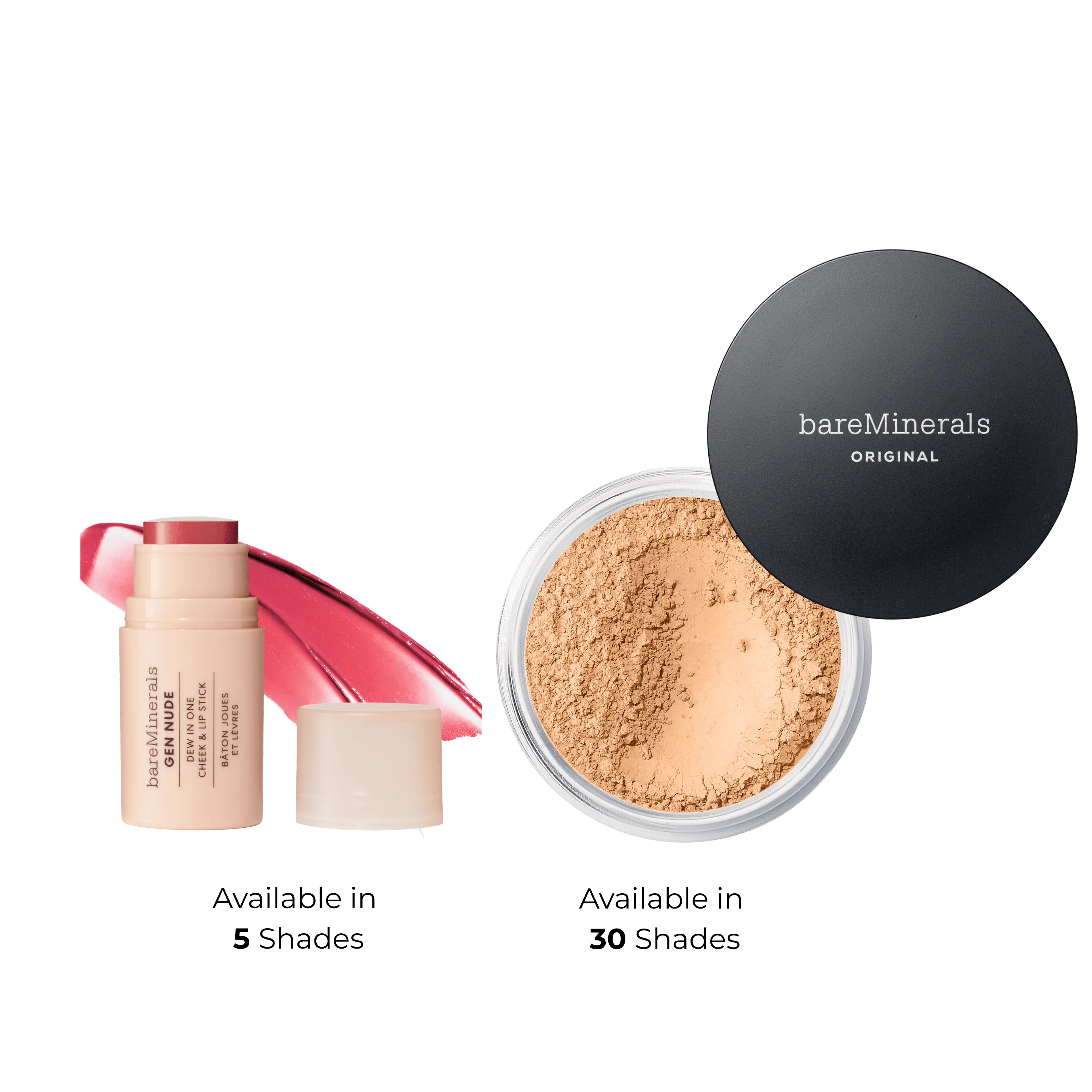 Original Loose Foundation + Gen Nude Cheek and Lip Stick Duo
