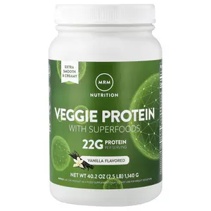 MRM Nutrition Veggie Protein with Superfoods, Vanilla, 2.5 lb (1,140 g)