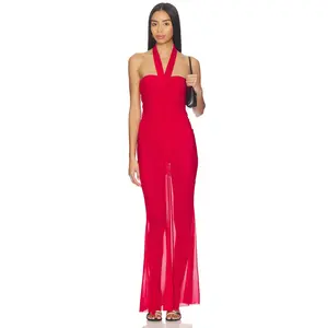 AFRM Sid Dress in Kiss Red