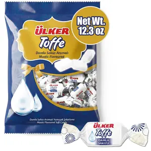 Mastic Taffy Candy – 12.3 oz (350 g) Bag | Individually Wrapped Soft &amp; Chewy Candy with Mediterranean Mastic Flavor