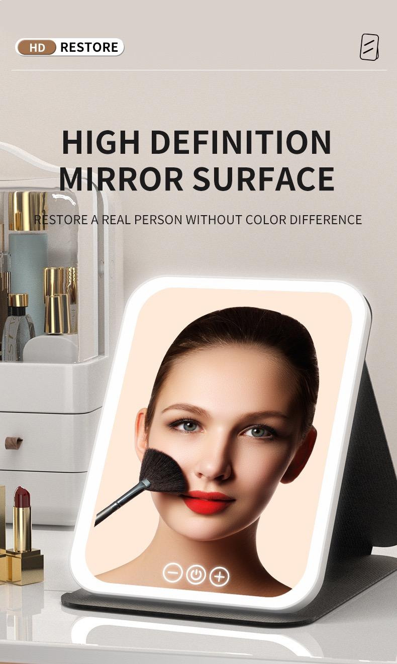 Portable LED Light Makeup Mirror,  Touch