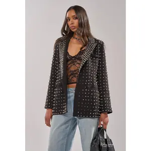 SUGAR AND SPICE SPIKED STUD BLAZER