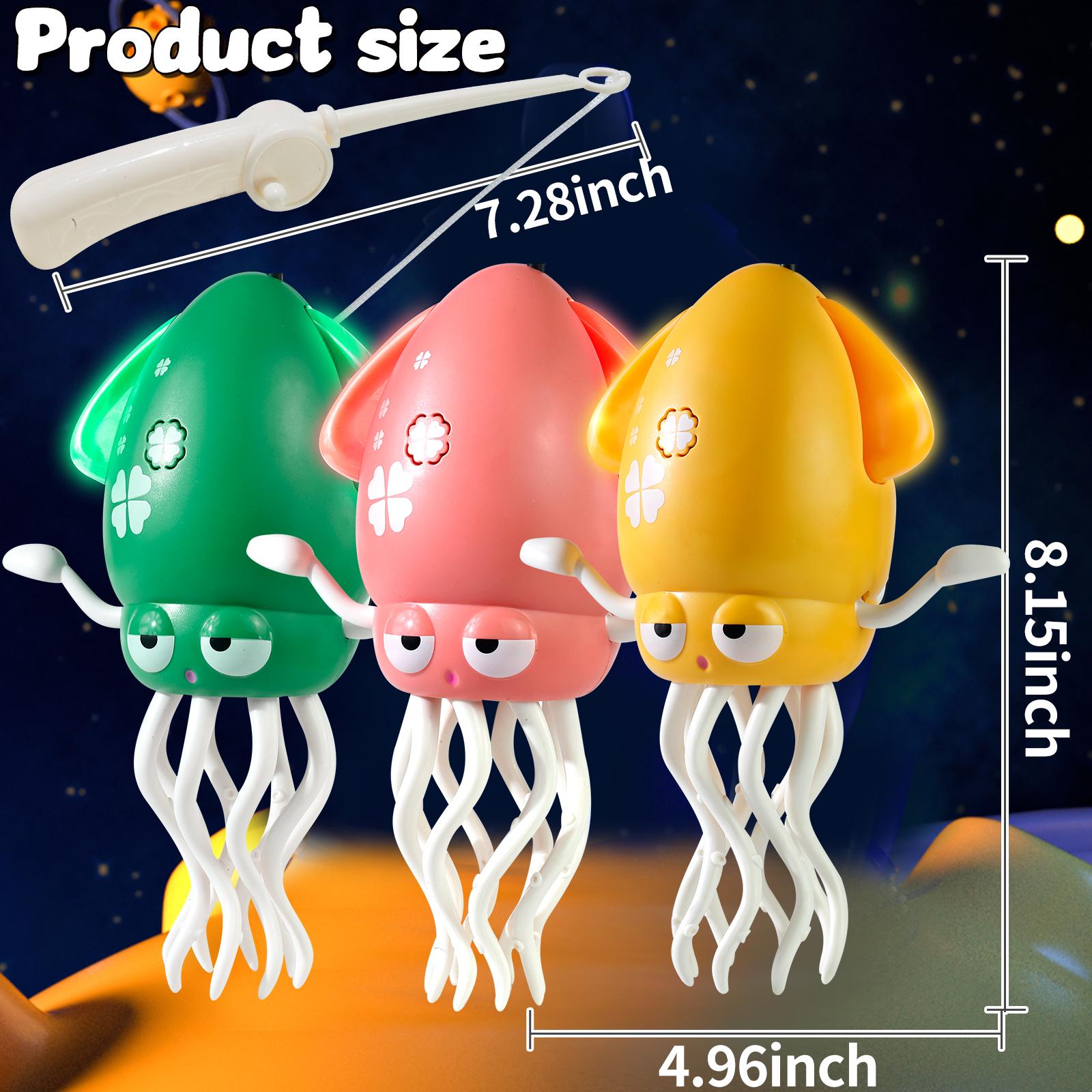 Dancing Squid Toy for Kids - Colorful Lights Catchy Music Fun Wiggles Early Development Toys for Toddlers 0-12 Months