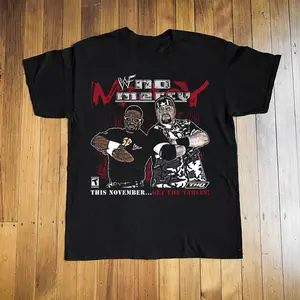 WWF No Mercy N64 Black Tee, Urban Street Style Vintage Good Graphic Tee Unisex Cotton Top, Y2K Grunge Aesthetic, Trendy T-Shirt, Casual Daily Wear, Gift T-Shirt Top Menswear Womenswear Streetwear