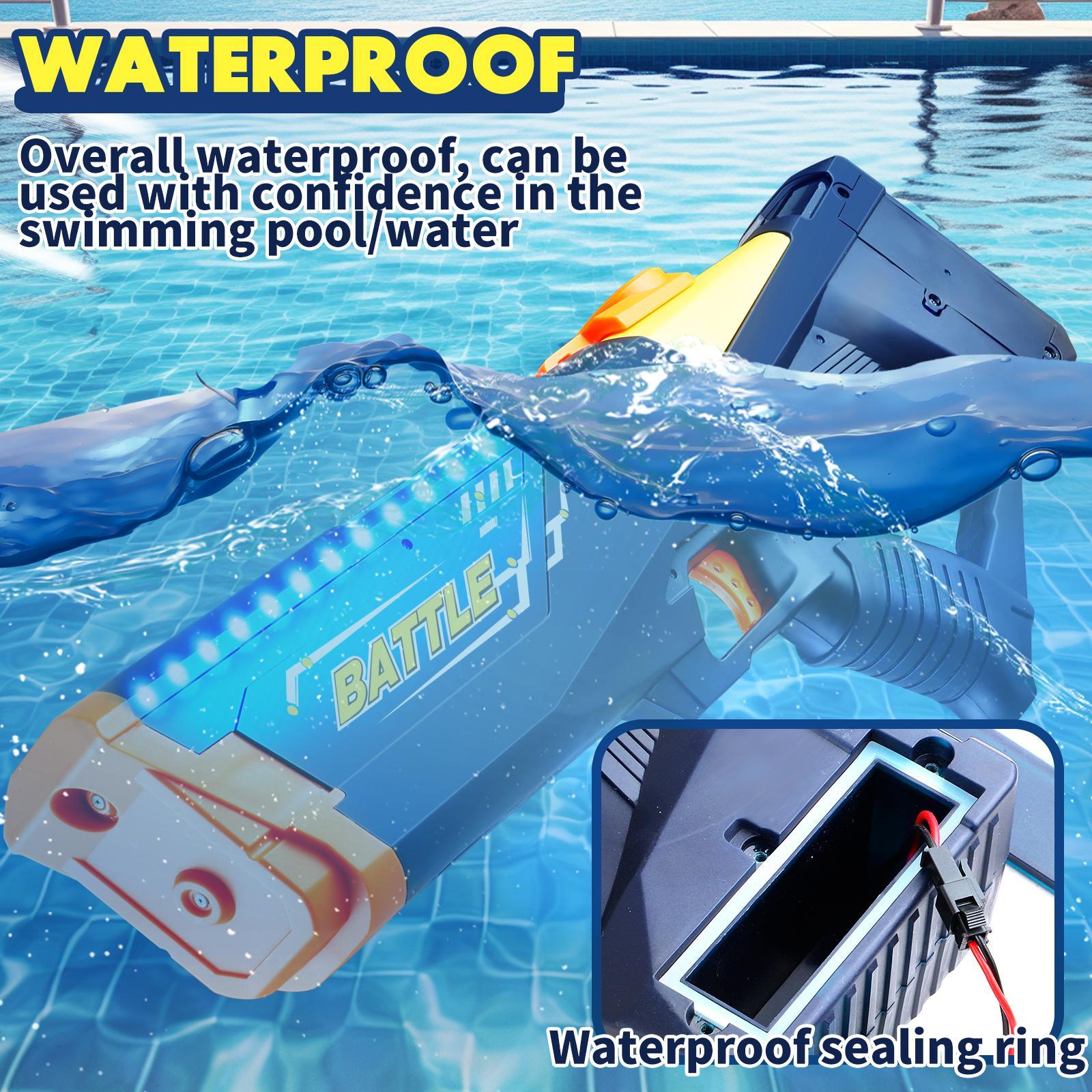 Electric Water Cannon Toy – Automatic Rechargeable Spray Blaster for Kids & Adults, Waterproof Pool Water Sprayer for Summer Fun