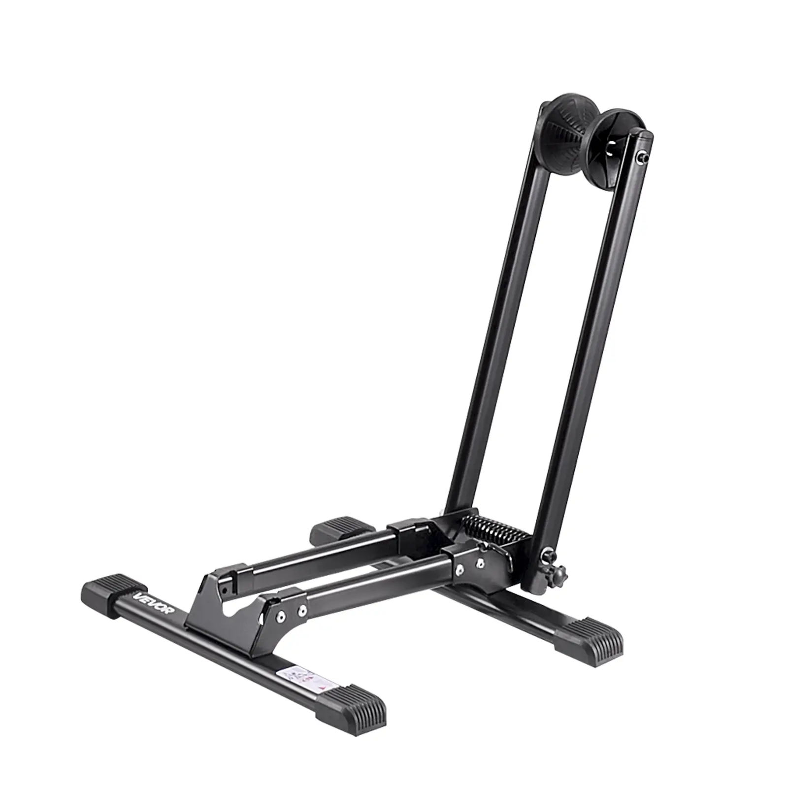 【summerfinds】VEVOR Bike Rack, Fits 20 to 29 Inch Mountain & Road Bikes, Alloy Steel Rust-Resistant Bike Floor Stand Rack, Foldable Bicycle Stand for Entryway, Garage, Home Bikes Parking & Storage, 1 Pack, Black