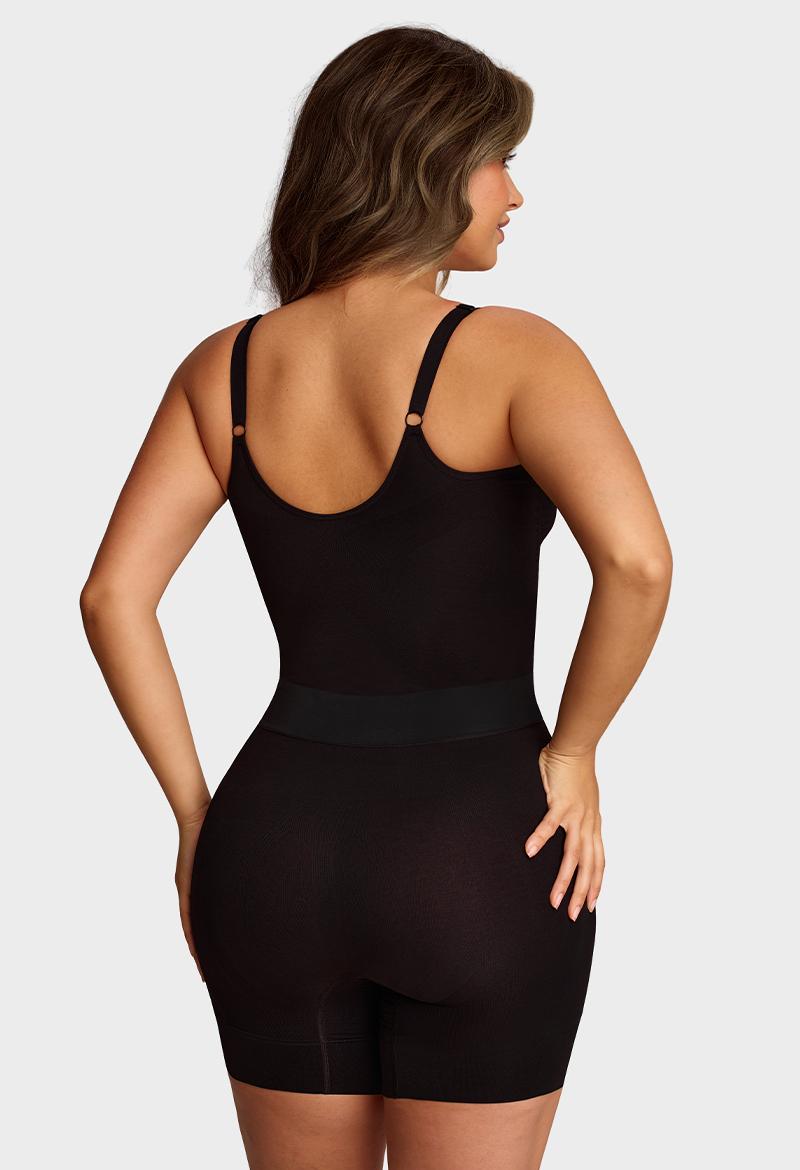 SHECURVE #Livestream Easyslide Plus Size Shapewear Tummy Control Bodysuit Butt Lift Seamless Full Body Shaper Faja with Adjustable Straps & Breathable Mesh Fabric for Everyday Wear