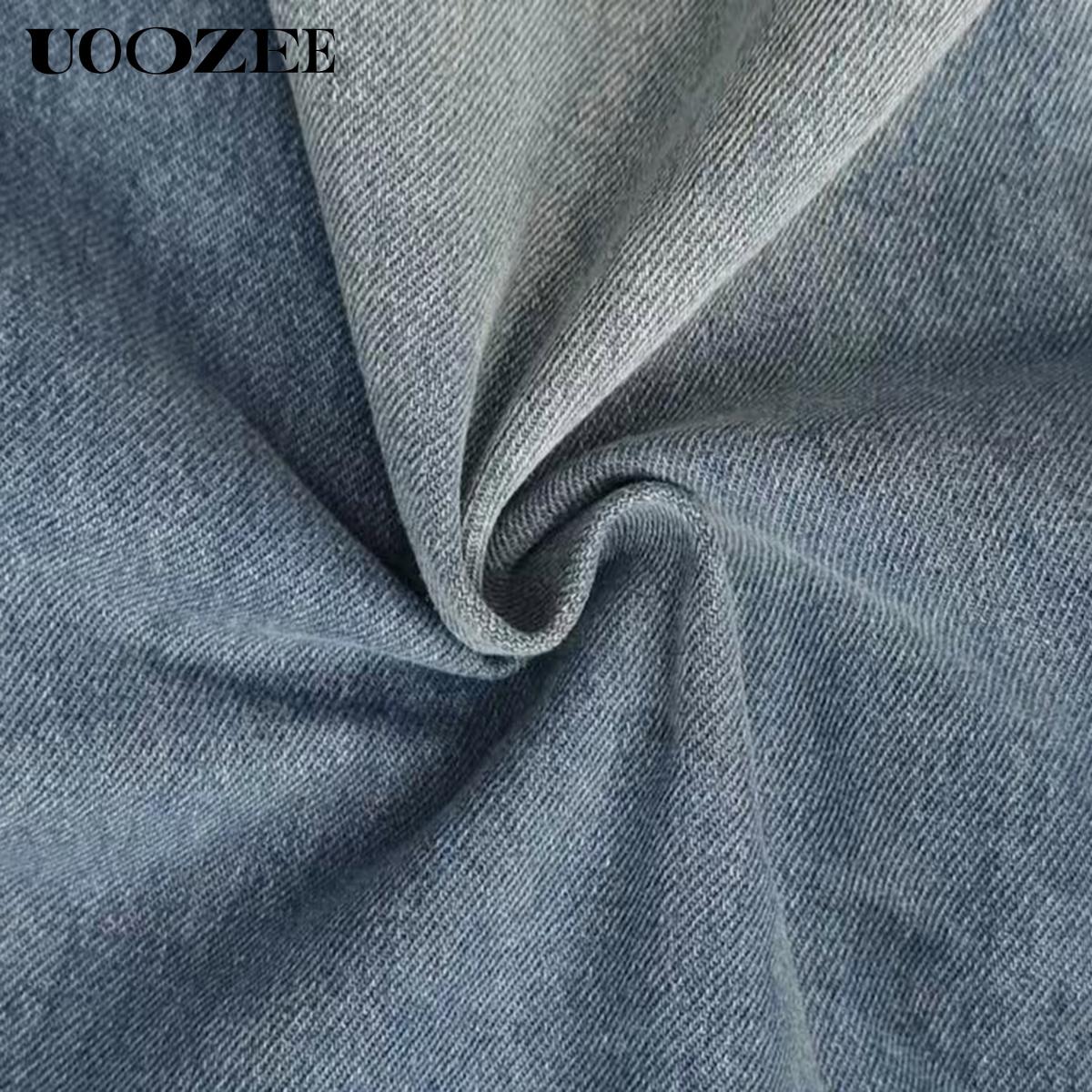 UOOZEE Women's Spring Autumn Boyfriend Style Retro Jeans Solid Color Oversized Loose Pleated Pockets Elasticity High Waist Lady Jean Pants Bottoms(Fits Larger at Waist - Check Size Guide or OrderOne Size Down) Casual stacked jeans baggy jeans