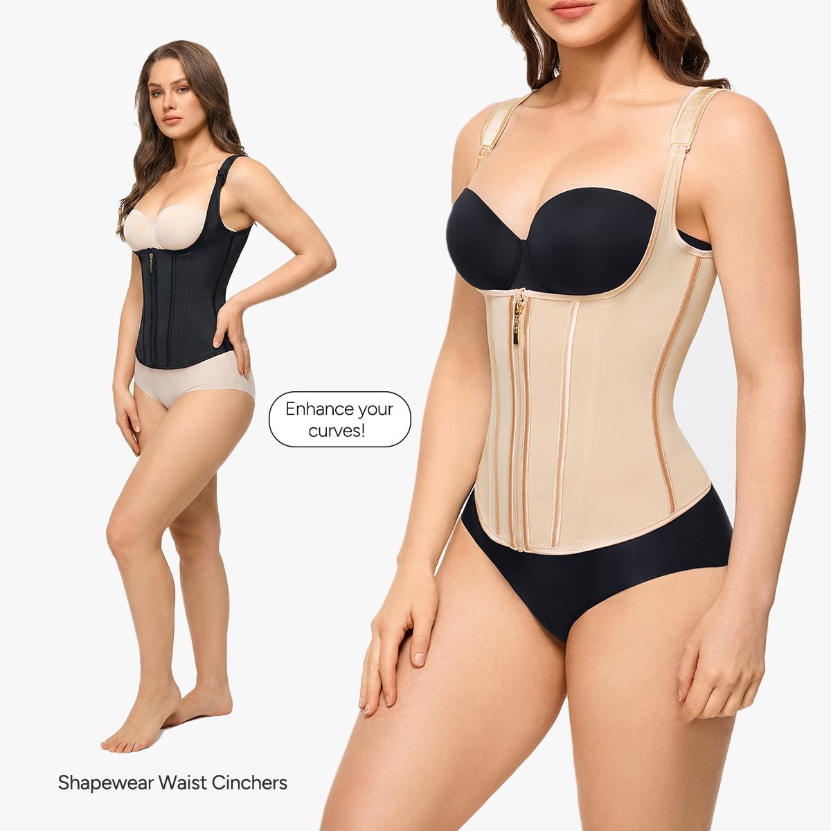 【LIVE】Nebility Women's Shapewear Waist Trainer Belt with 6 Steel Bones Tummy Control Bust Support Adjustable Straps #Summervibes
