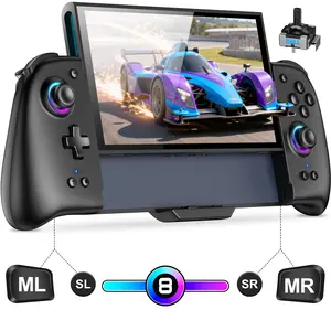 BEBONCOOL Switch 2 Controller, Switch 2 Accessories Wireless Pro Controller with No-drift Hall Effect Joystick, 4 RGB Mode, 10H+ Battery, Turbo&Macro, Full-Size Hand-Curve Design Comfort for Nintendo Switch 2 Games