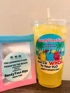 PEACH ON THE BEACH Loaded Tea or Loaded Water Sugar Free Gluten Free