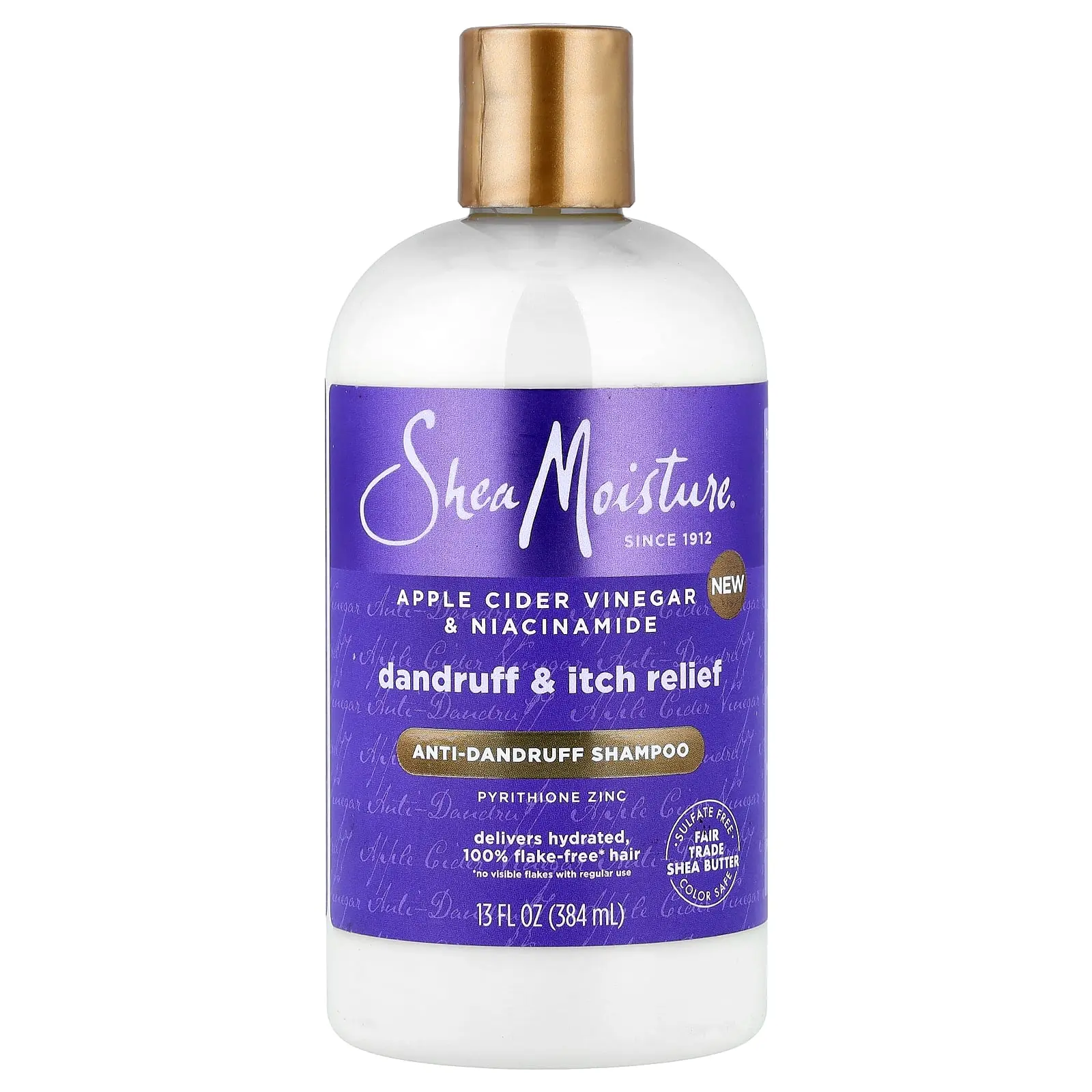 SheaMoisture Anti-Dandruff Shampoo, Apple Cider Vinegar & Niacinamide, 13 fl oz (384 ml)