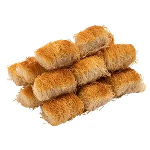 Eastanbul Kataifi Rolls Kataifi Shredded Fillo Dough (Syrup not included) Twisted Kadayif Pastry Dough, From Staple Syrup Sweetened Dessert, Ingredient for Dubai Chocolate, Shredded Wheat Cereal, 300g