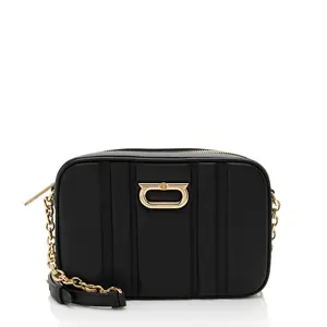 Pre-owned SALVATORE FERRAGAMO Leather Crossbody Bags Ferragamo Embossed Gancini Chain Camera Bag