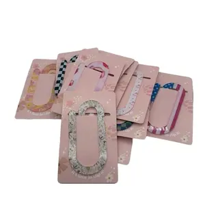 Jumbo Acrylic Paperclips | Gift | Bookmark & Paper Organizer | Teacher Appreciation | Checkered Bookmark | Paperclip