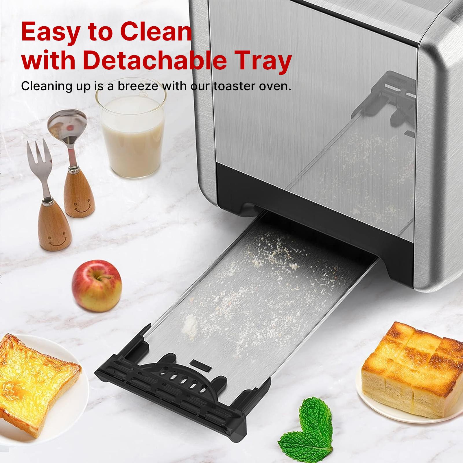 Whallultra Touch Screen Toaster 2 Slice, Stainless Steel Digital Timer Toasters with Sound Function, Smart Extra Wide Slots Toaster with Bagel, Cancel, Defrost (silver)