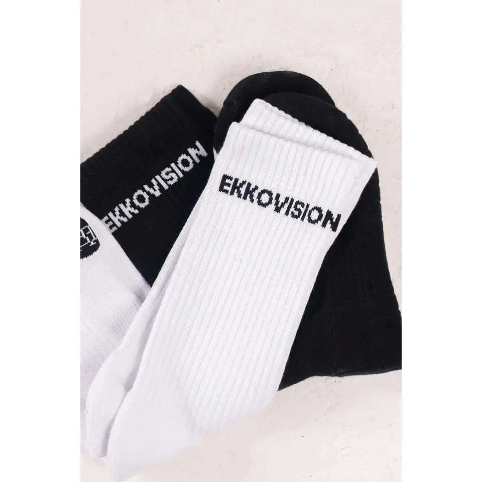 EKKO Crew Socks - Cotton x Spandex - Unisex