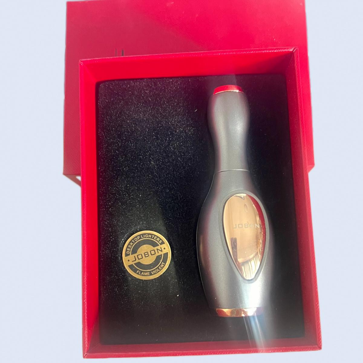 High Temperature Direct Injection Gas Lighter Windproof Refillable Butane Torch In Novelty Bowling Ball Shape For Camping BBQ Gifts(No Flue)