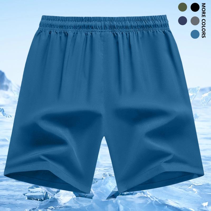 3pcs Men's Letter Print Zipper Pocket Shorts, Casual Breathable Athletic Quick Driving Straight Leg Travel Shorts, Mens Shorts, Workout Clothing Activewear, Men's Bottoms for All Seasons, Shorts for Men, Workout Gym Shorts solid color basic style Elastic