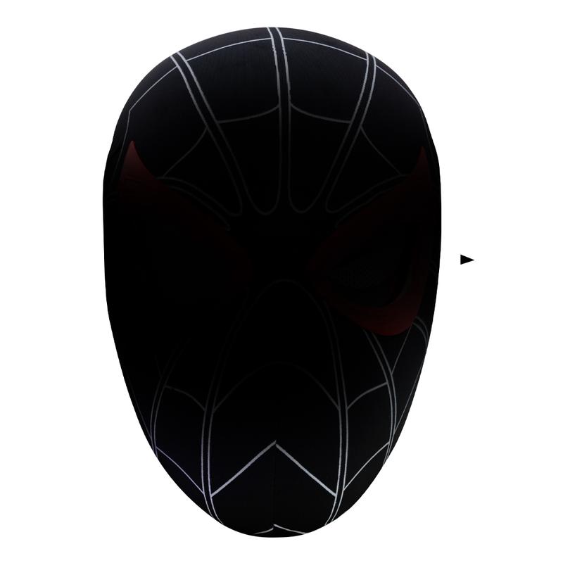 Cool Hero Mask - Remote Control Skin-friendly Red & Blue Lights - Perfect for Cosplay, Halloween, Festivals, Parties - 26cm x 19cm x 11cm - Plastic Material