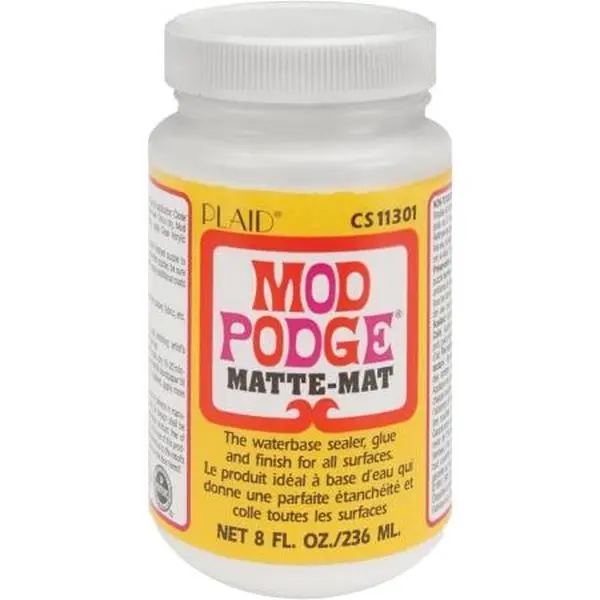 212 MAIN Plaid CS11301 Waterbase Mod Podge Sealing Glue, 8 oz Matte Finish Sealant, Office & School Art Materials, Crafting Supplies for DIY Painting Supplies, Paper Crafts (Target: Students)