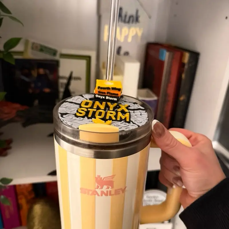 Fourth Wing Stanley Lid and Book Topper