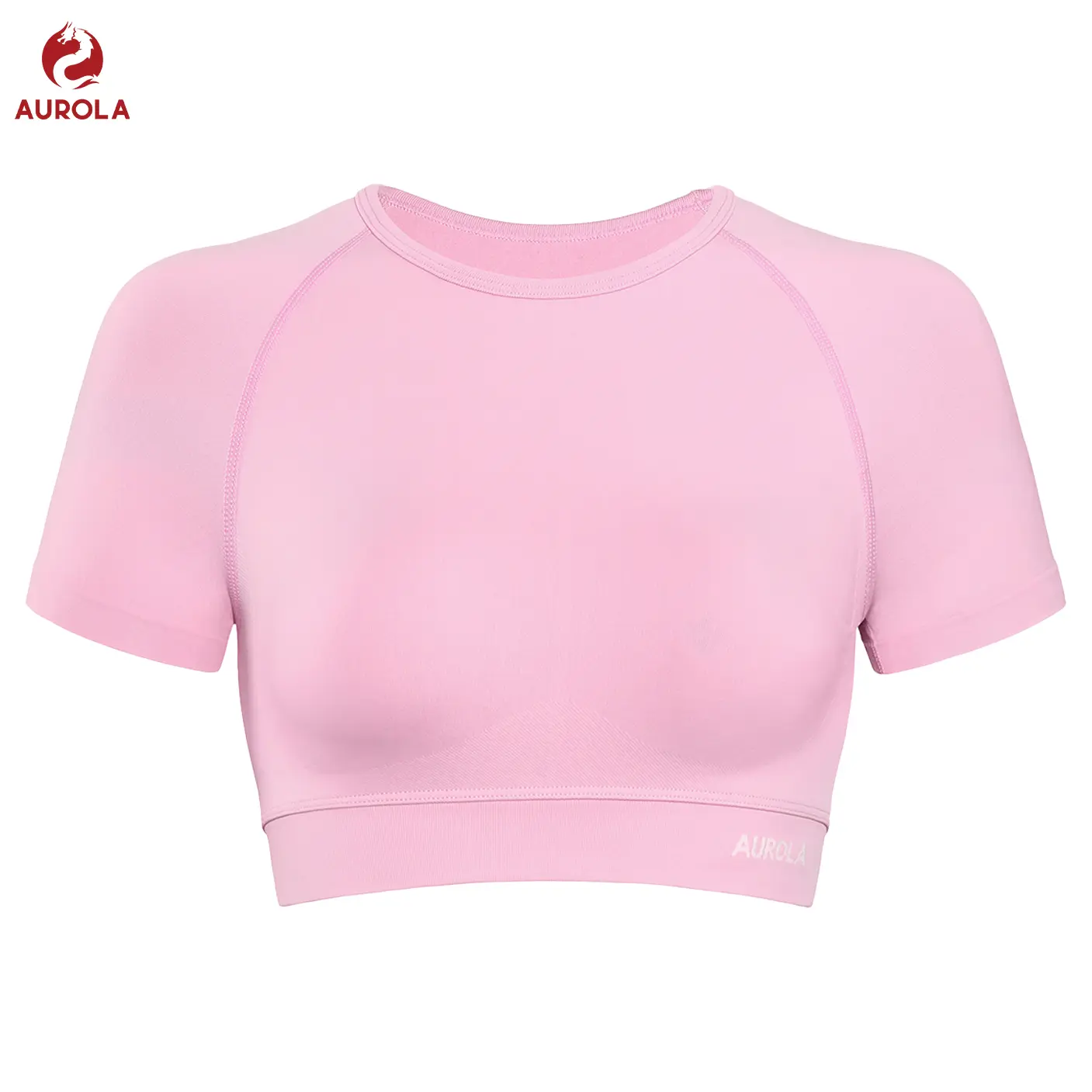 AUROLA Influence Crop Top Workout Shirts for Women, Ultra-Soft Seamless Gym T Shirts Short Sleeve Running Workout Tops tiktokshopbacktoschool