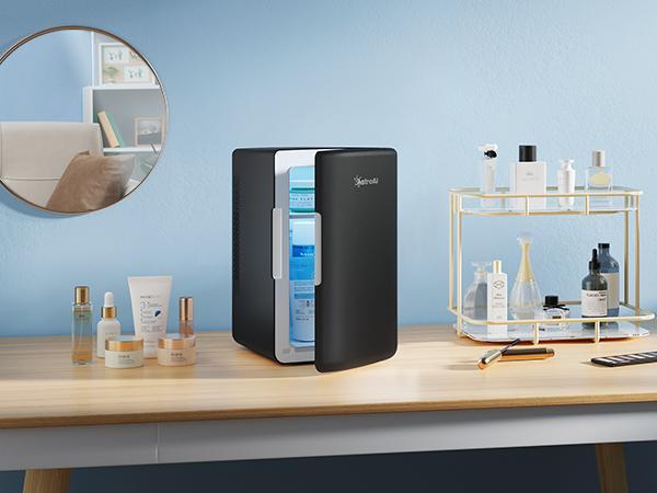 【Valentine's Day Gift】AstroAI 6 Liter Capacity Wine Cooler with Removable Shelf, 50W, Anti-Slip Silicone Pads, 110V Compatible for Home & Car Use, Compact Design 【Valentine's Day Gift】AstroAI 6 Liter Capacity Wine Cooler with Removable Shelf, 50W, Anti-Slip Silicone Pads, 110V Compatible for Home & Car Use, Compact Design