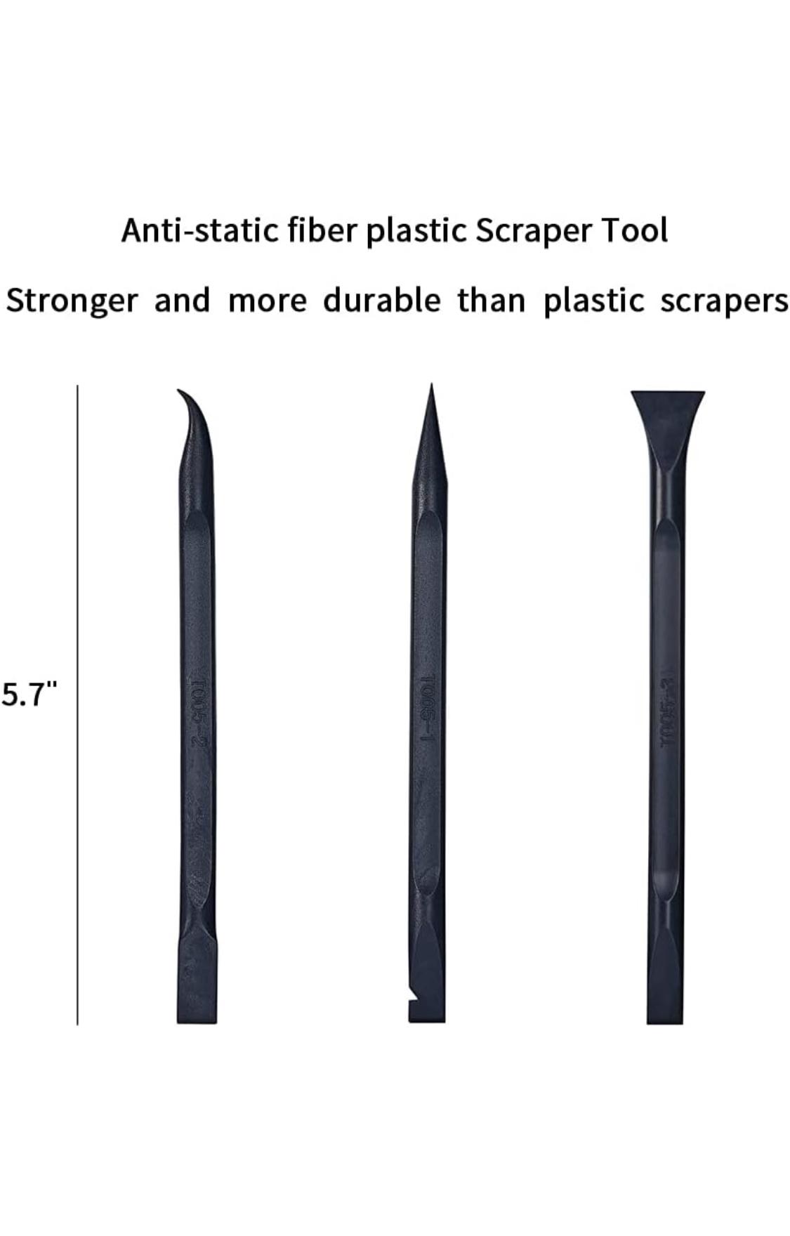 Scraper Plastic Scraper Tool Multipurpose Label Scraper, Non-Scratch Cleaning Tool for Tight Spaces, Crevices, Perfect for Remove Paint, Food Dirt, Label, Lottery Ticket scratcher and More, 3pcs