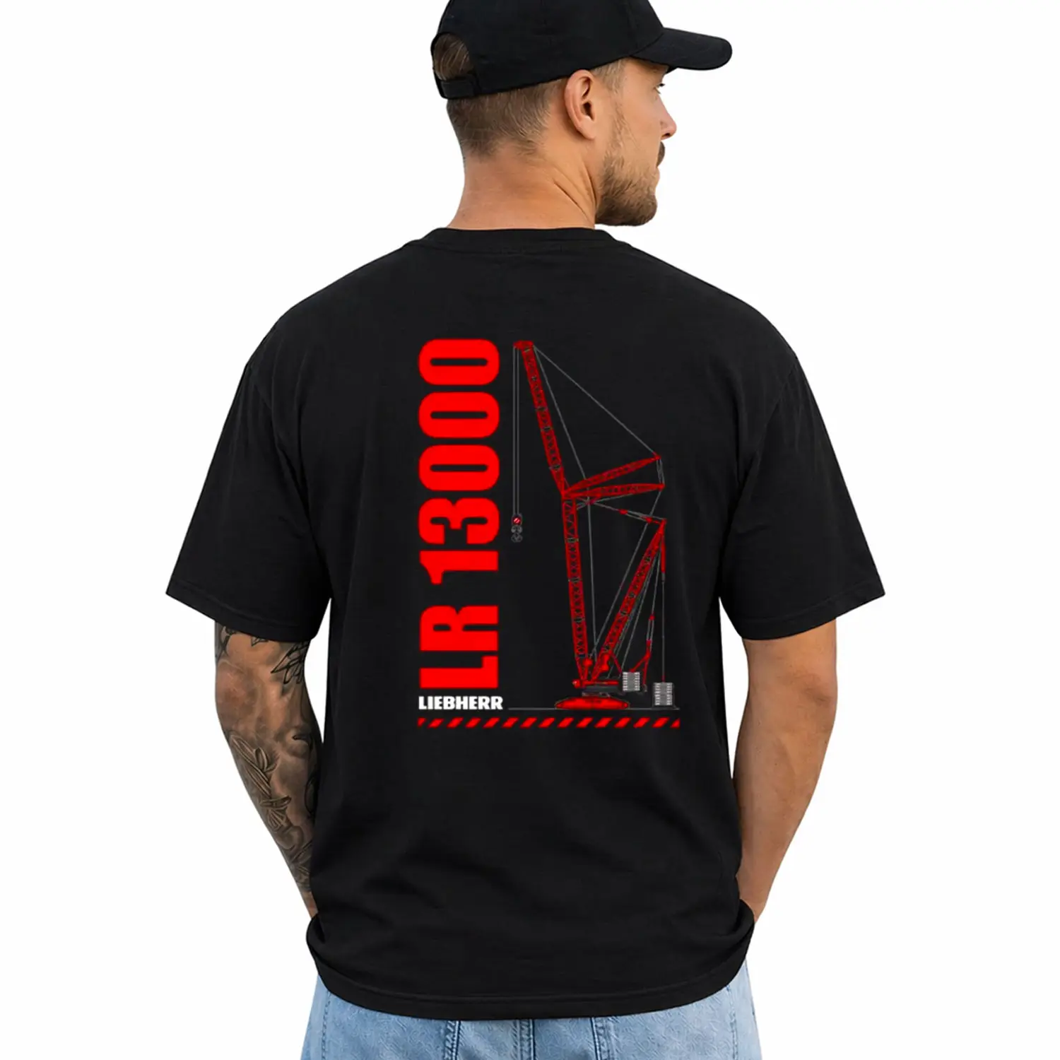 Blue Collar T-Shirt for Men, Crane Operator Shirt, Heavy Equipment Apparel, Gift for Dad, Construction Worker Tee, Tradesman Shirt, Short Sleeve Printed Graphic Shirt, Daily Casual Cotton Menswear
