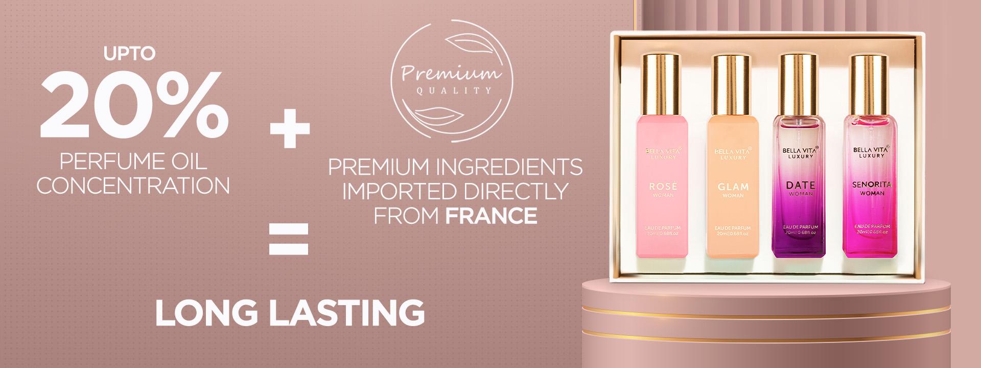 Bellavita Luxury Women Perfume Gift Set | 4 Best Selling Women’s Fragrances | Mini Perfume Gift Sets for Women | Perfume Sets for Women Gift | Women’s Day Special Collection