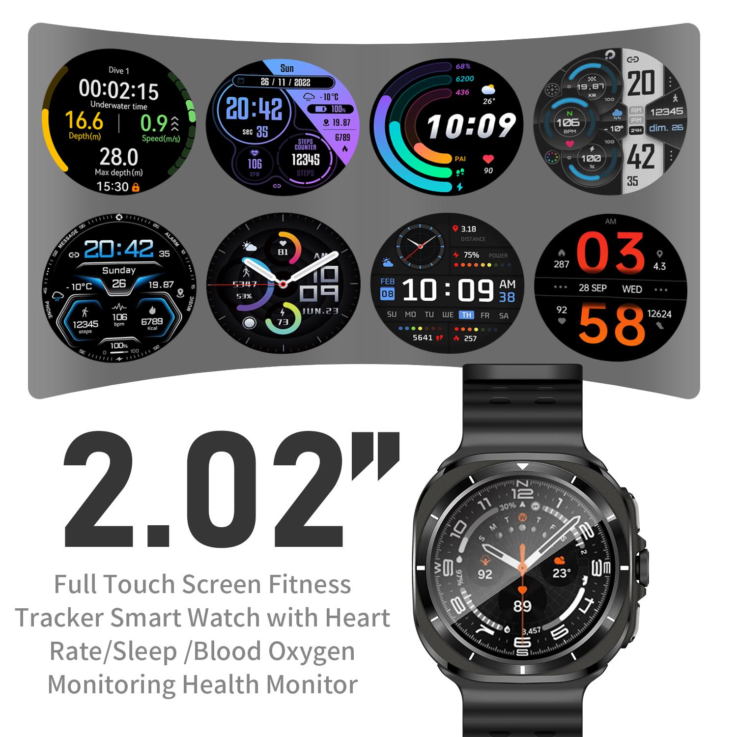 Smart Watch for Men Women 1.85" HD Titanium Alloy AM screen Bluetooth Call Running Watch (Answer/Make Call) Screen Smartwatch Touchsreen Fitness Tracker 110+Sports Mode Fitness Watch Modes Fitness & Sleep Tracker Smartwatch for Android/iOS Smart Watch for Men Women 1.85" HD Titanium Alloy AM screen Bluetooth Call Running Watch (Answer/Make Call) Screen Smartwatch Touchsreen Fitness Tracker 110+Sports Mode Fitness Watch Modes Fitness & Sleep Tracker Smartwatch for Android/iOS