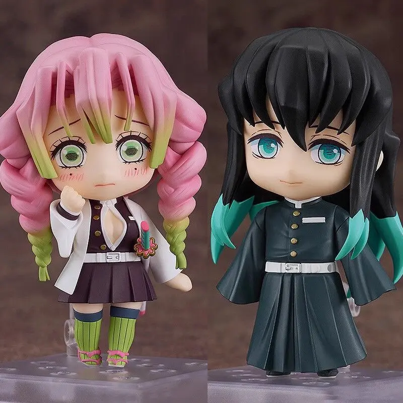 Cute Anime Demon Slayer Series #2217 Kanroji Mitsuri 2218 Tokitou Muichirou Figures Movable Doll Set Collection Surprise Gift