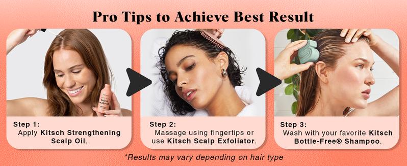 Kitsch Rosemary Oil for Hair Growth and Healthy Scalp, Pre Wash Scalp & Hair Oil Infused with Biotin, Strengthening, Nourishing & Volumizing, Hair Growth Oil - 60 mL