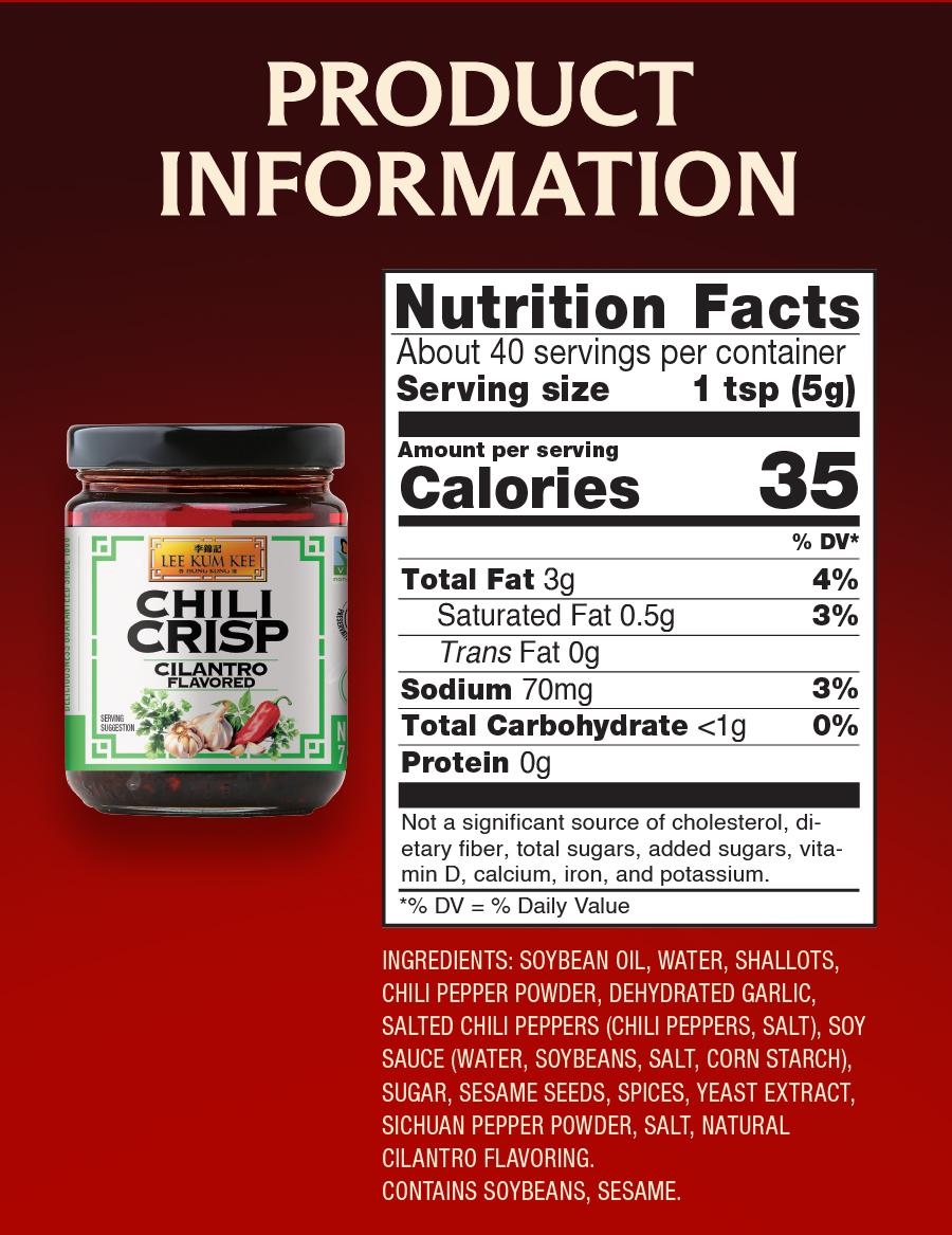Lee Kum Kee Chili Crisp Original - Spicy, Crunchy & Flavorful Chili Oil
