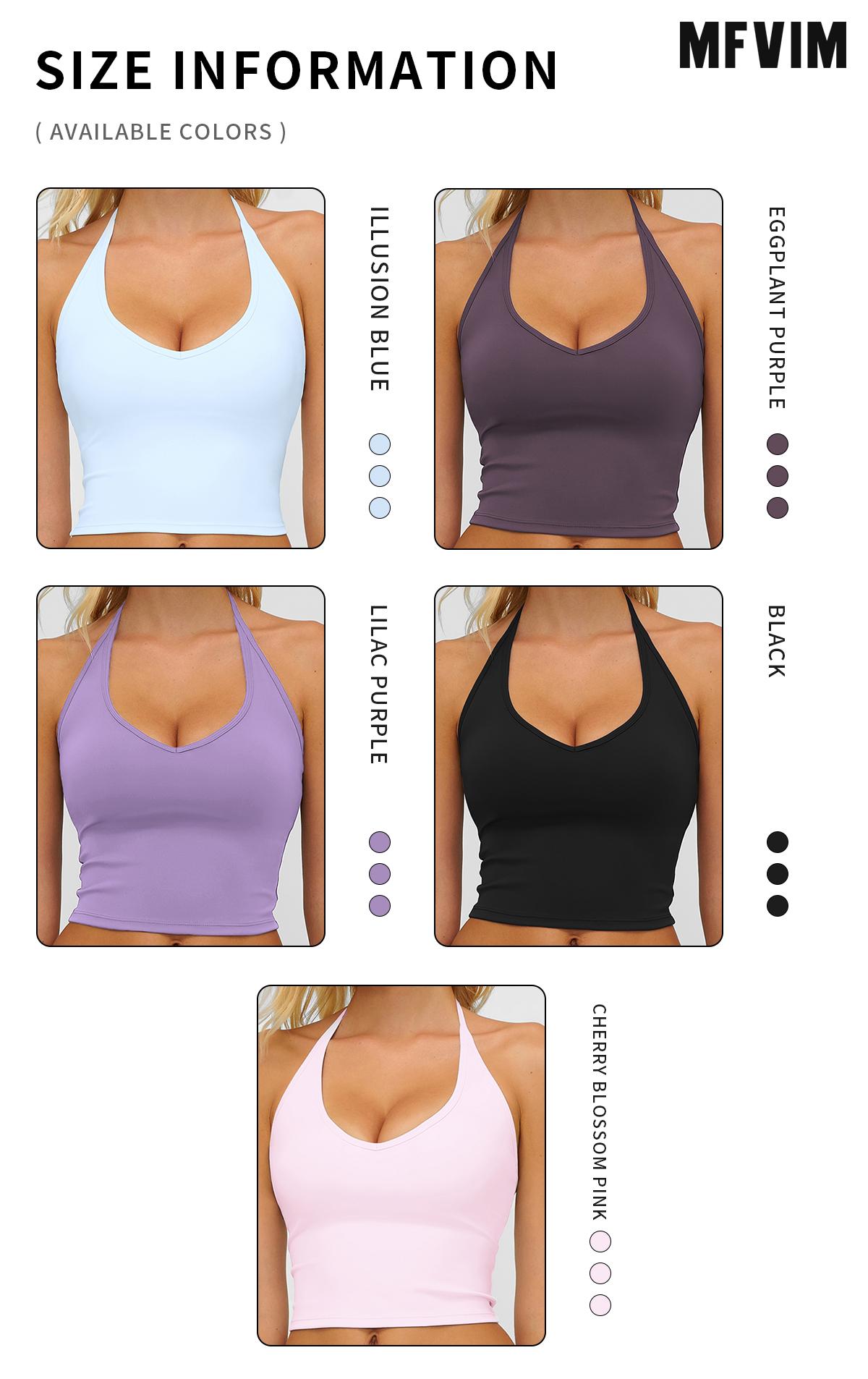 MFVIM Women's Fitted Sexy Shaping Yoga Top - Female V-Neck with Necklace Design, Breathable Skin-Friendly Nude Fabric, Ideal for Yoga, Gym, All Seasons