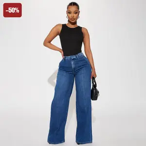 Finly Flowy Trouser Jeans - Dark Wash