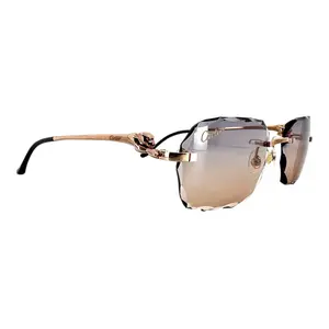 Cartier Panther Frame Glasses Rose Gold (Custom Lenses)
