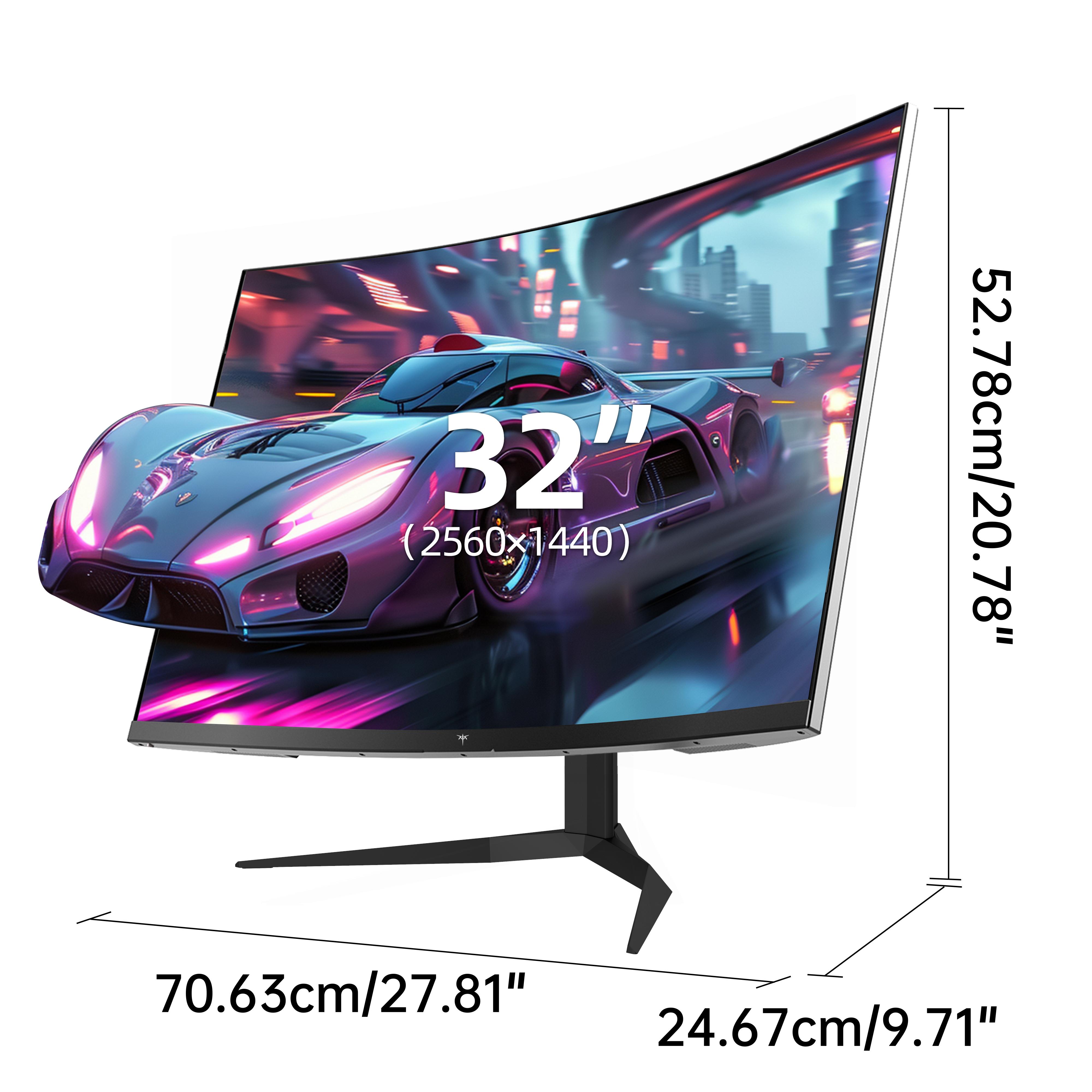 KTC 32-Inch QHD 2K@240Hz VA 1000R Curved Gaming Monitor, 2560*1440P Computer PC Frameless Monitor with GTG 1ms, Adaptive Freesync & G-Sync, 122% sRGB, HDMI, DisplayPort, Tilt Adjustable, VESA Support, H32S25E KTC 32-Inch QHD 2K@240Hz VA 1000R Curved Gaming Monitor, 2560*1440P Computer PC Frameless Monitor with GTG 1ms, Adaptive Freesync & G-Sync, 122% sRGB, HDMI, DisplayPort, Tilt Adjustable, VESA Support, H32S25E