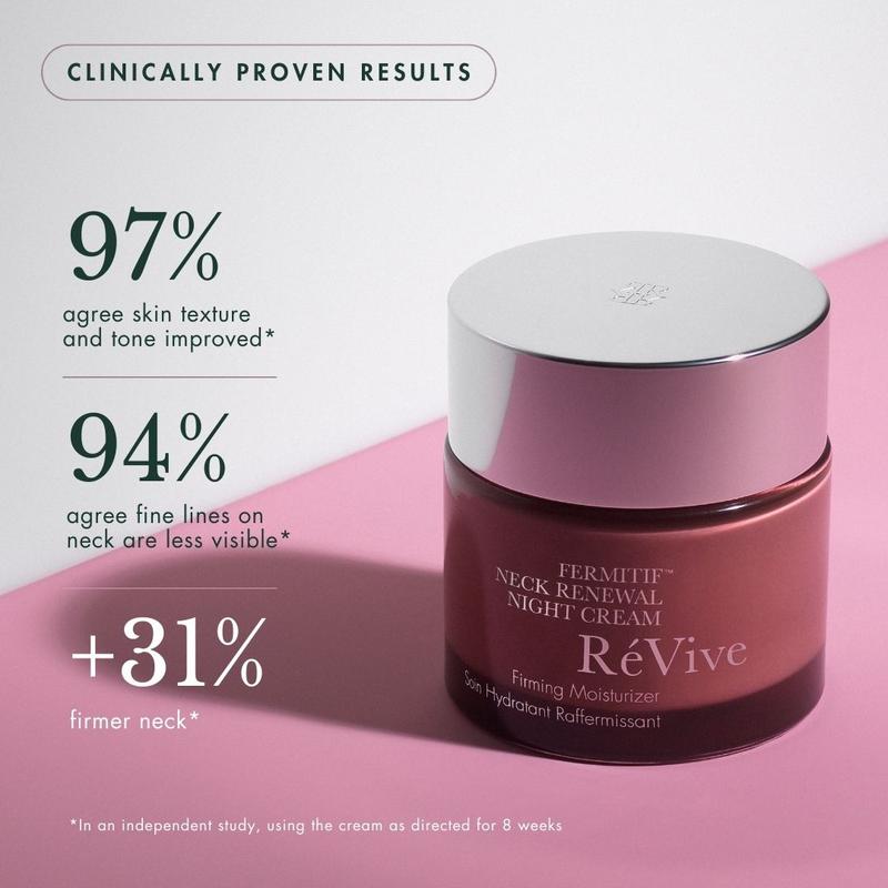 RéVive Fermitif Neck Renewal Night Cream / Firming Moisturizer - Firms & Lifts Skin On the Neck and Décolletage - Enriched with Signature Bio-Renewal & Bio-Firming Peptides (75 ml/2.5 oz)
