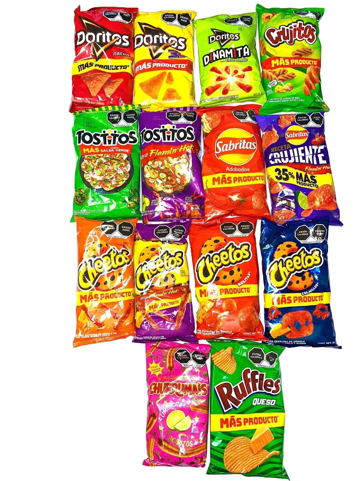 Sabritas Mexicanas Bolsa Tamaño Chico  - Mexican Snack-Size Chips - Diferentes sabores - Different Flavors