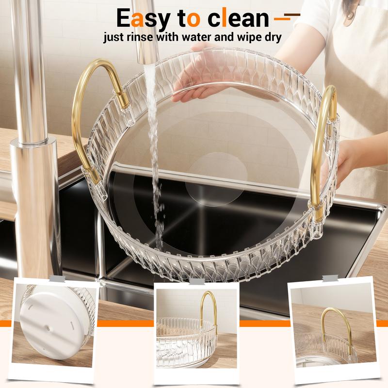 【Xmas Gift for Her】Raybee 360° Rotating Makeup Organizer, 2-3 Tier Large Bathroom Makeup Organizers for Vanity, Clear Large Capacity Cosmetic Holder Perfume Storage Shelf, Space Saving, Easy to Clean, Ideal Gift for Women 【Xmas Gift for Her】Raybee 360° Rotating Makeup Organizer, 2-3 Tier Large Bathroom Makeup Organizers for Vanity, Clear Large Capacity Cosmetic Holder Perfume Storage Shelf, Space Saving, Easy to Clean, Ideal Gift for Women