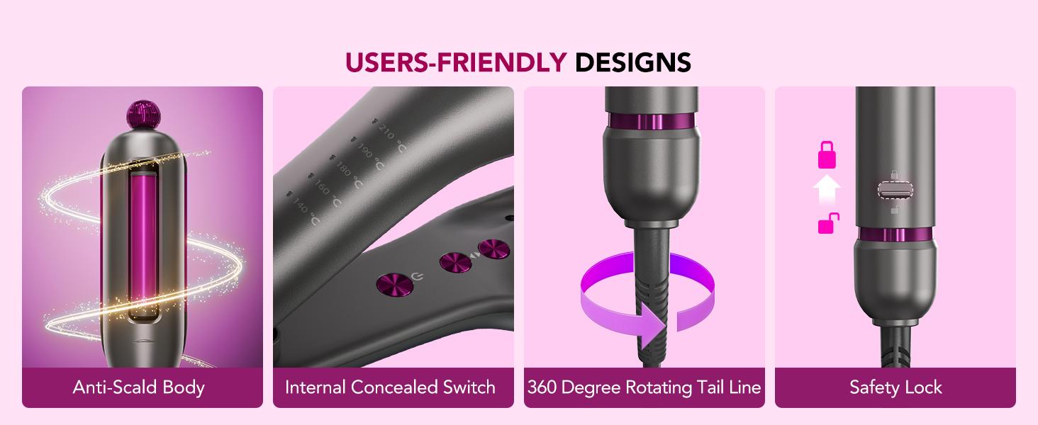 SKG WaveFlex 4-in-1 Adjustable Hair Waver Crimper – Beach Waves Curling Wand, Mermaid Hair Style, Ceramic 4 Barrel Sizes, 5 Temp Settings & Negative Ionic Care, Fast Heat-Up, Safe and Easy to Use SKG WaveFlex 4-in-1 Adjustable Hair Waver Crimper – Beach Waves Curling Wand, Mermaid Hair Style, Ceramic 4 Barrel Sizes, 5 Temp Settings & Negative Ionic Care, Fast Heat-Up, Safe and Easy to Use