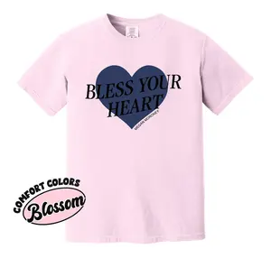 [SALE 30%] Megan Moroney Comfort Colors Shirt, Bless Your Heart Tee, Full Size Options, Country Concert Tee, Country Music Fan Gift, Pink Western Graphic Tee