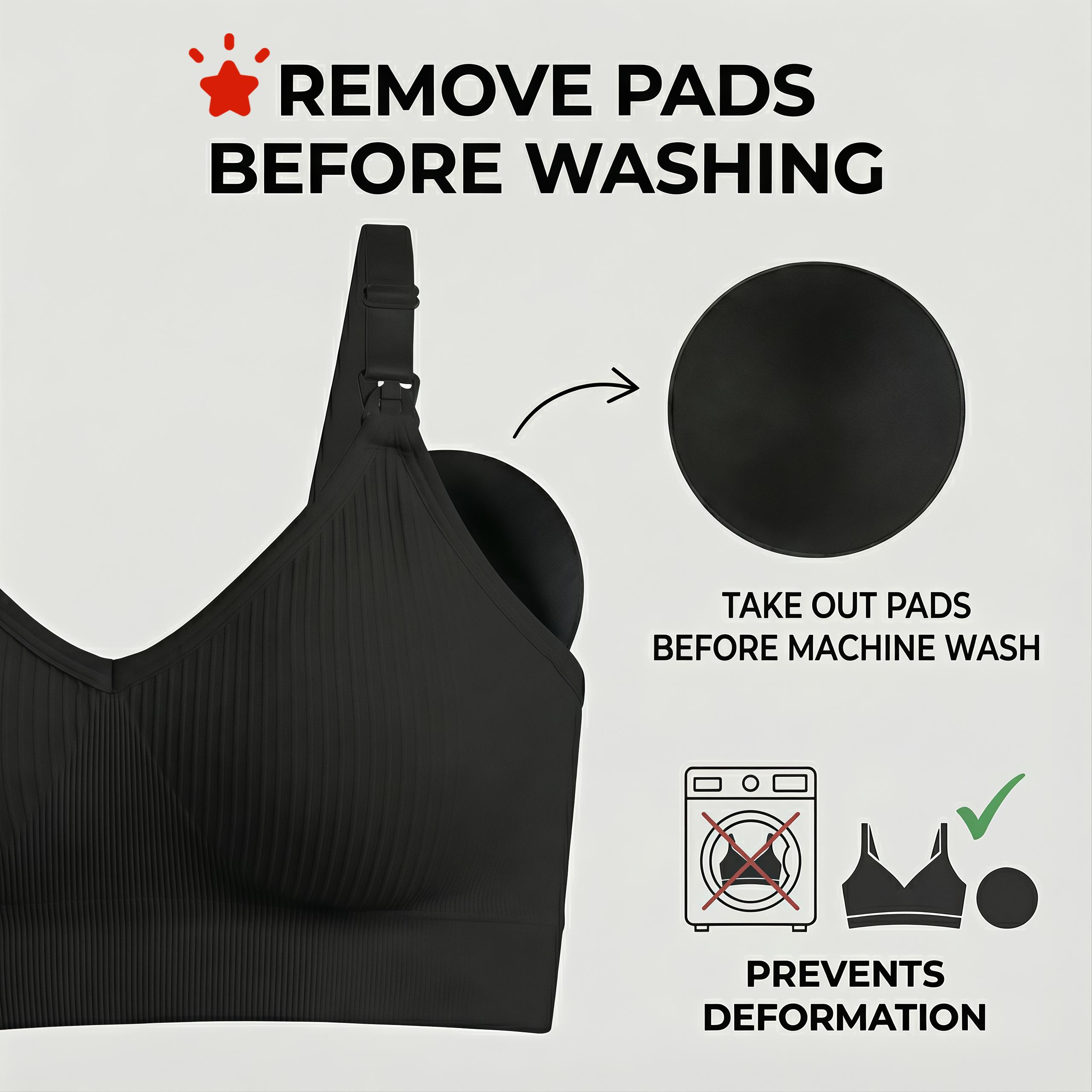 4 PCS Maternity Wireless Nursing Bras 4-Pack, Ribbed Breastfeeding Bras with One-Handed Clasp, Adjustable Straps Daily Wear 4 PCS Maternity Wireless Nursing Bras 4-Pack, Ribbed Breastfeeding Bras with One-Handed Clasp, Adjustable Straps Daily Wear
