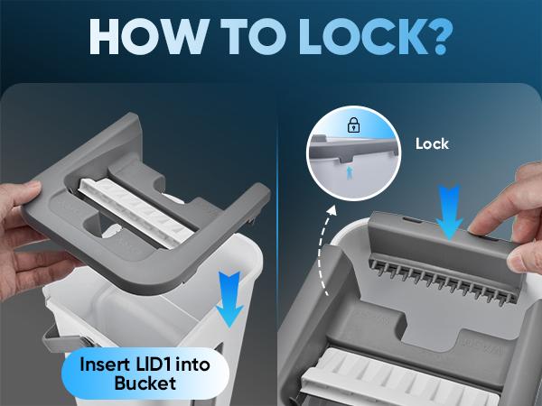 Saker Mop and Bucket Set with Dryer for Floor & Wall Cleaning, Adjustable Handle, 3 Washable Microfiber Pads, Hygienic Dual-Bucket System, Kitchen Essential Saker Mop and Bucket Set with Dryer for Floor & Wall Cleaning, Adjustable Handle, 3 Washable Microfiber Pads, Hygienic Dual-Bucket System, Kitchen Essential