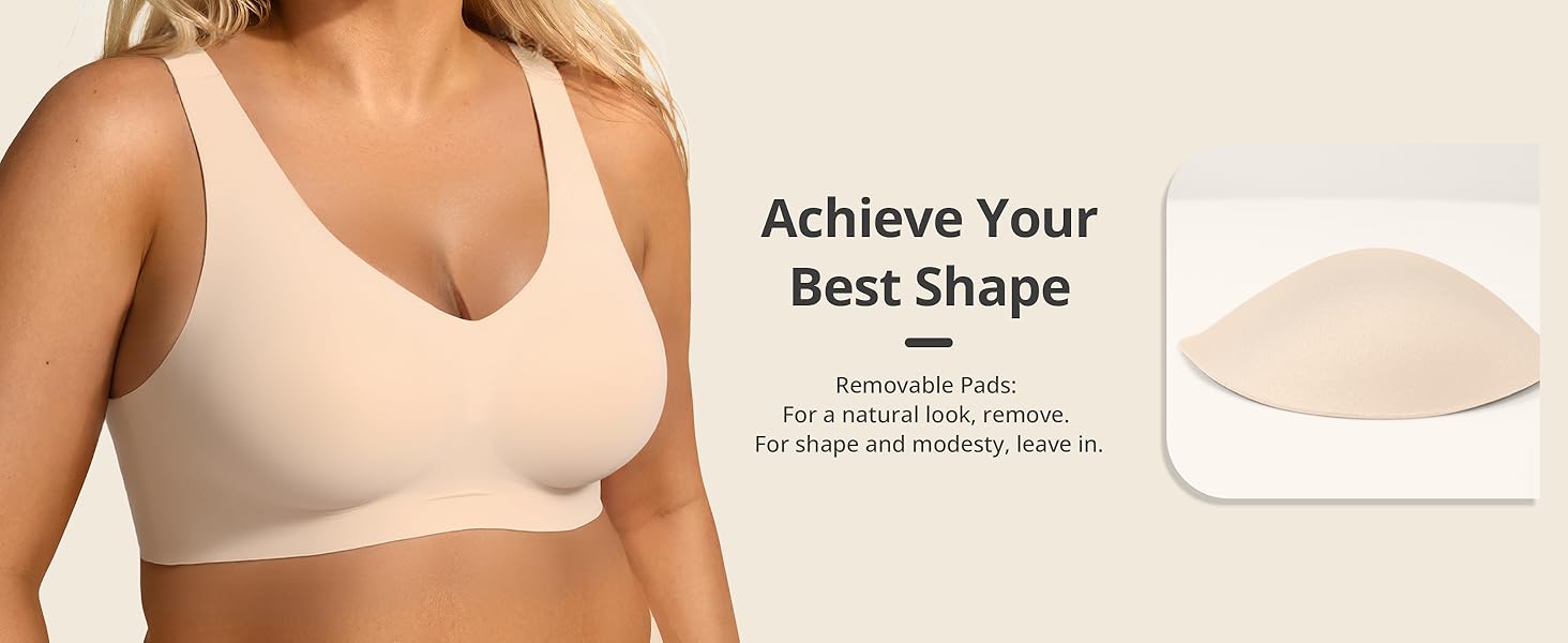 Vertvie｜EMILY Seamless Active Tank Bra, Jelly Bras, Wireless Comfort for Everyday Movement